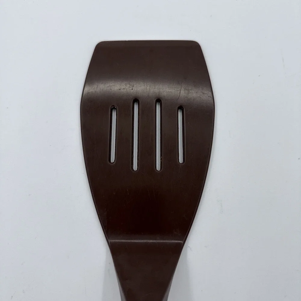 Vintage Addis Melamine Brown Slotted Spatula Kitchen Utensil 12